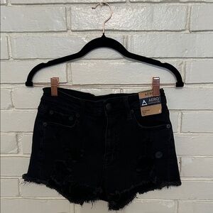 Women's Black Denim Shorts